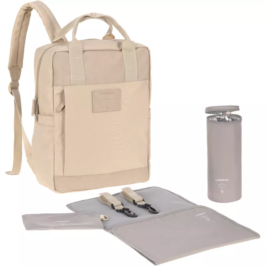 LÄSSIG Wickelrucksack Vividal Backpack humus