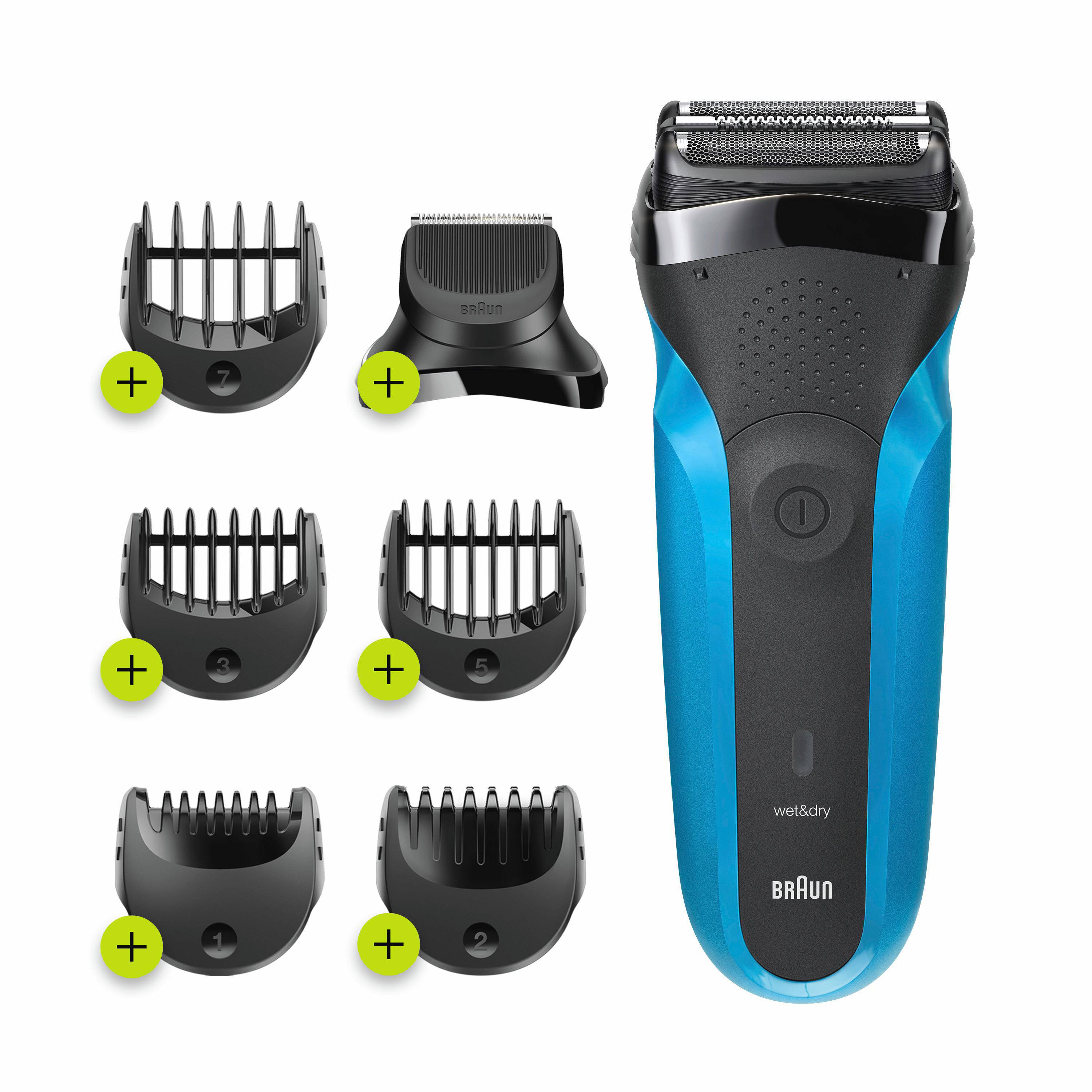 Braun Series 3 Shave&Style 310BT elektrisch scheerapparaat - Zwart/Blauw