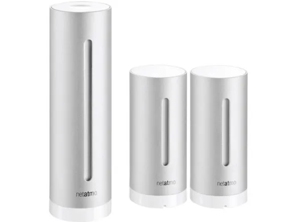 Netatmo NWS01-EC, Aluminium, Indendørs barometer, Indendørs hygrometer, Indendørs termometer, Udendørs barometer, Udendørs..., Barometer, Hygrometer, Termometer, Barometer, Hygrometer, Termometer, Aluminium, Plast, 260 - 1160 kPa