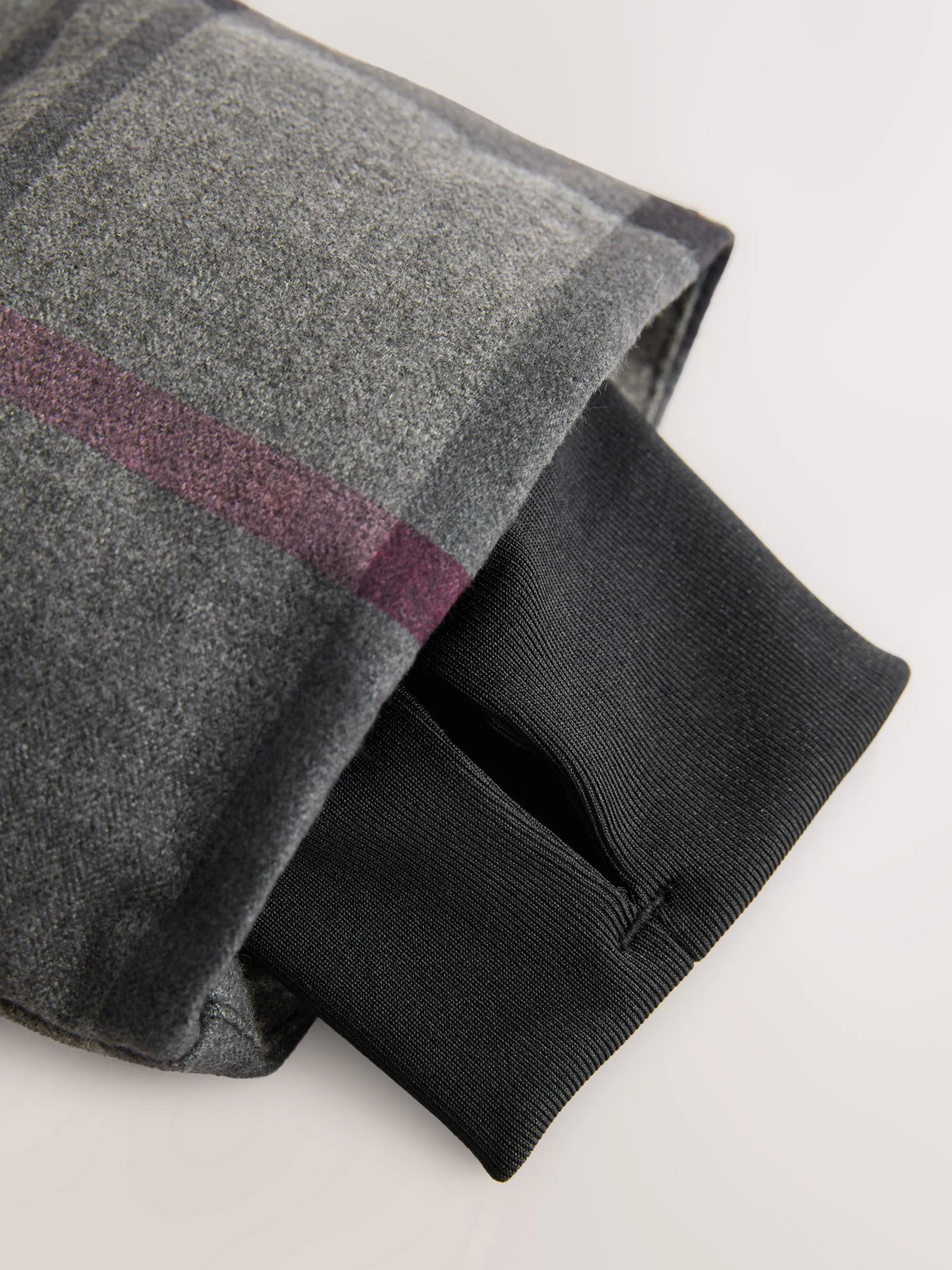 Zwarte ruit - Regenbestendige gewatteerde jas met microfleece voering (3-17jr)