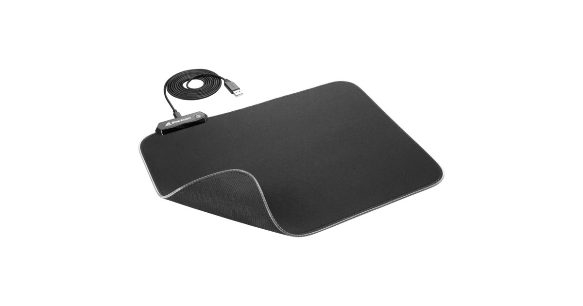 Sharkoon1337 RGB V2 Gaming Mat 360  (Zwart, RGB leds)