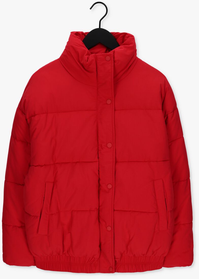 ANOTHER LABEL rode another label gewatteerde jas mille oversized puffer