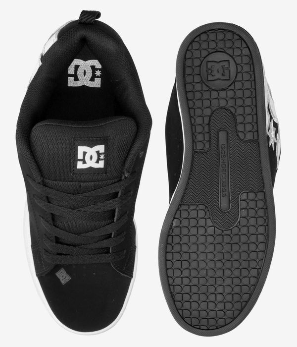 DC Court Graffik Schuh women (black white stencil)