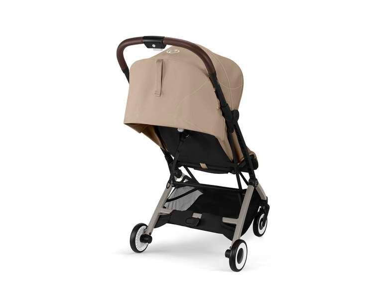 CYBEX Gold Buggy Orfeo Almond Beige Kompakter Reisebuggy mit Handgepäckmasse