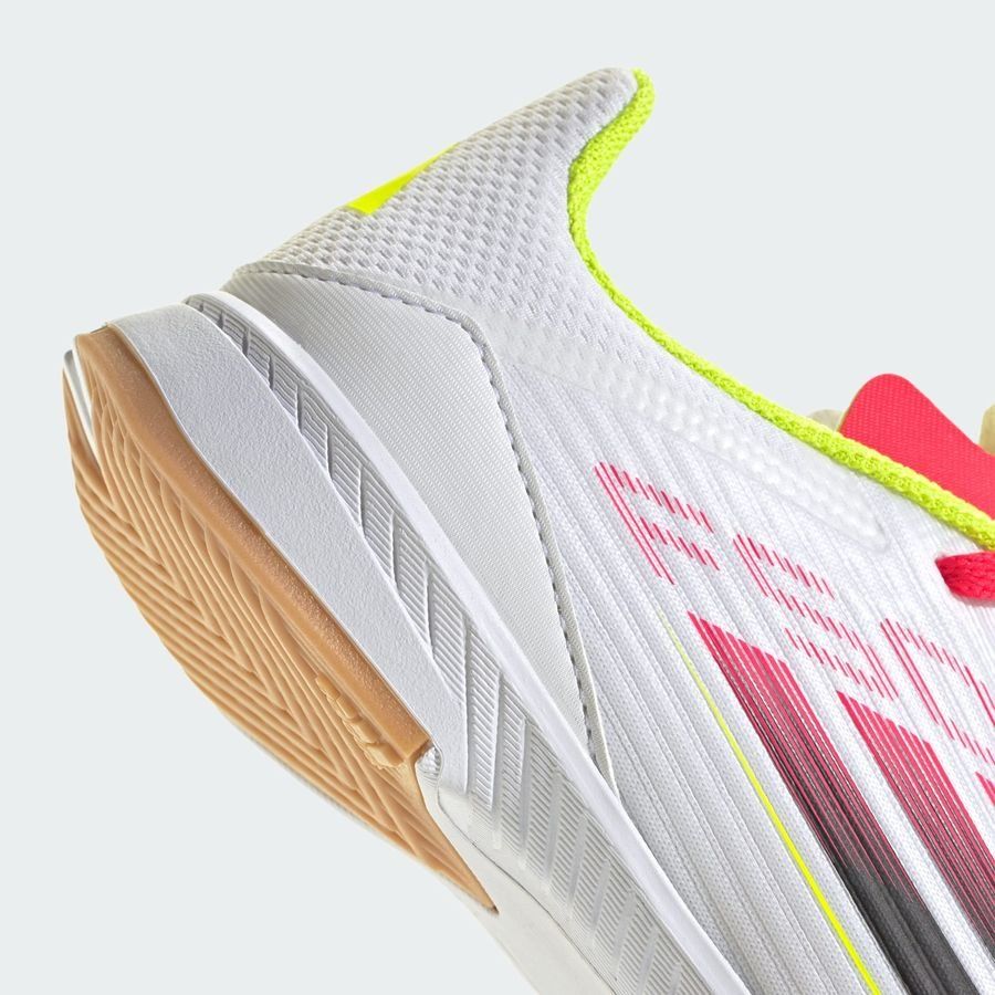 adidas F50 League IN Pure Victory - Blanc/Noir/Jaune Enfant