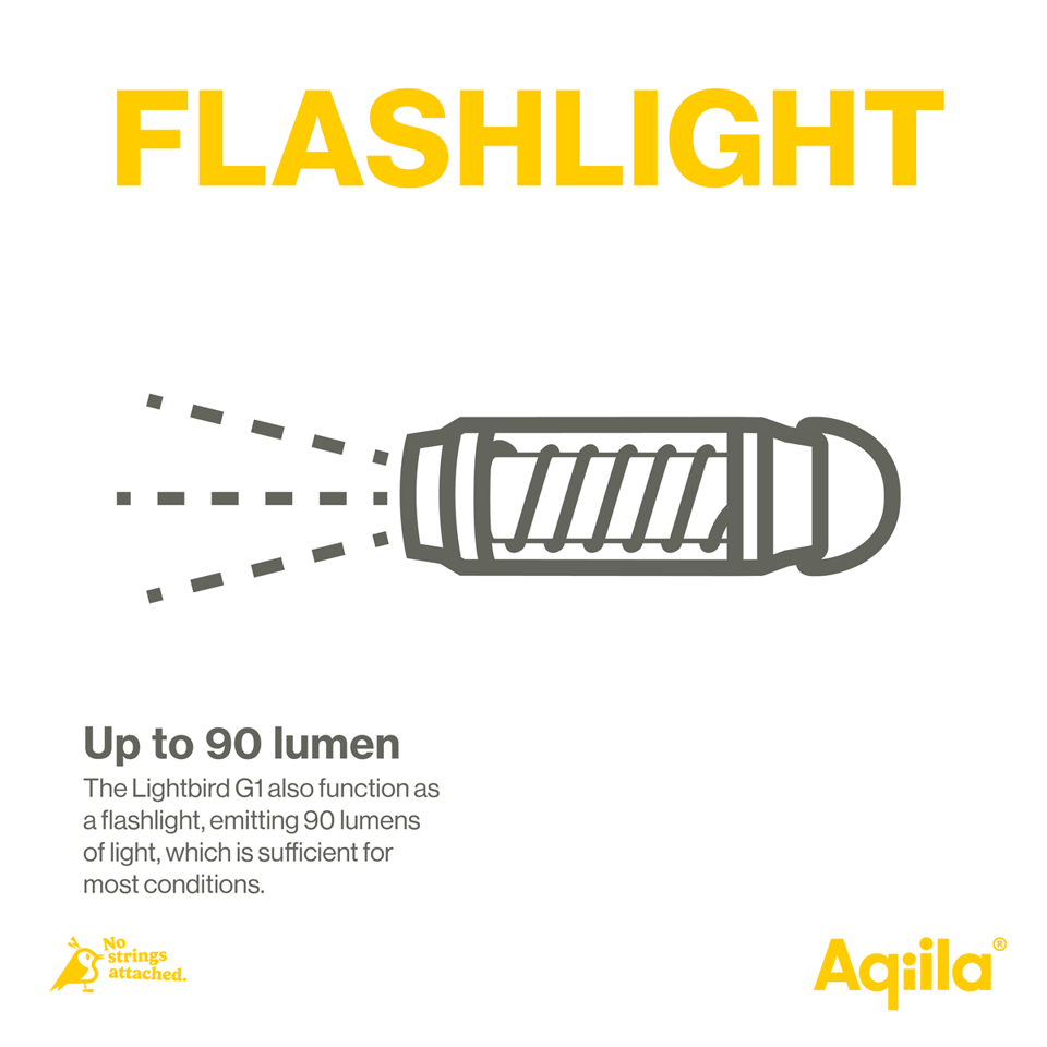 Aqiila - Lightbird G1 - Glødelampe og lommelygte