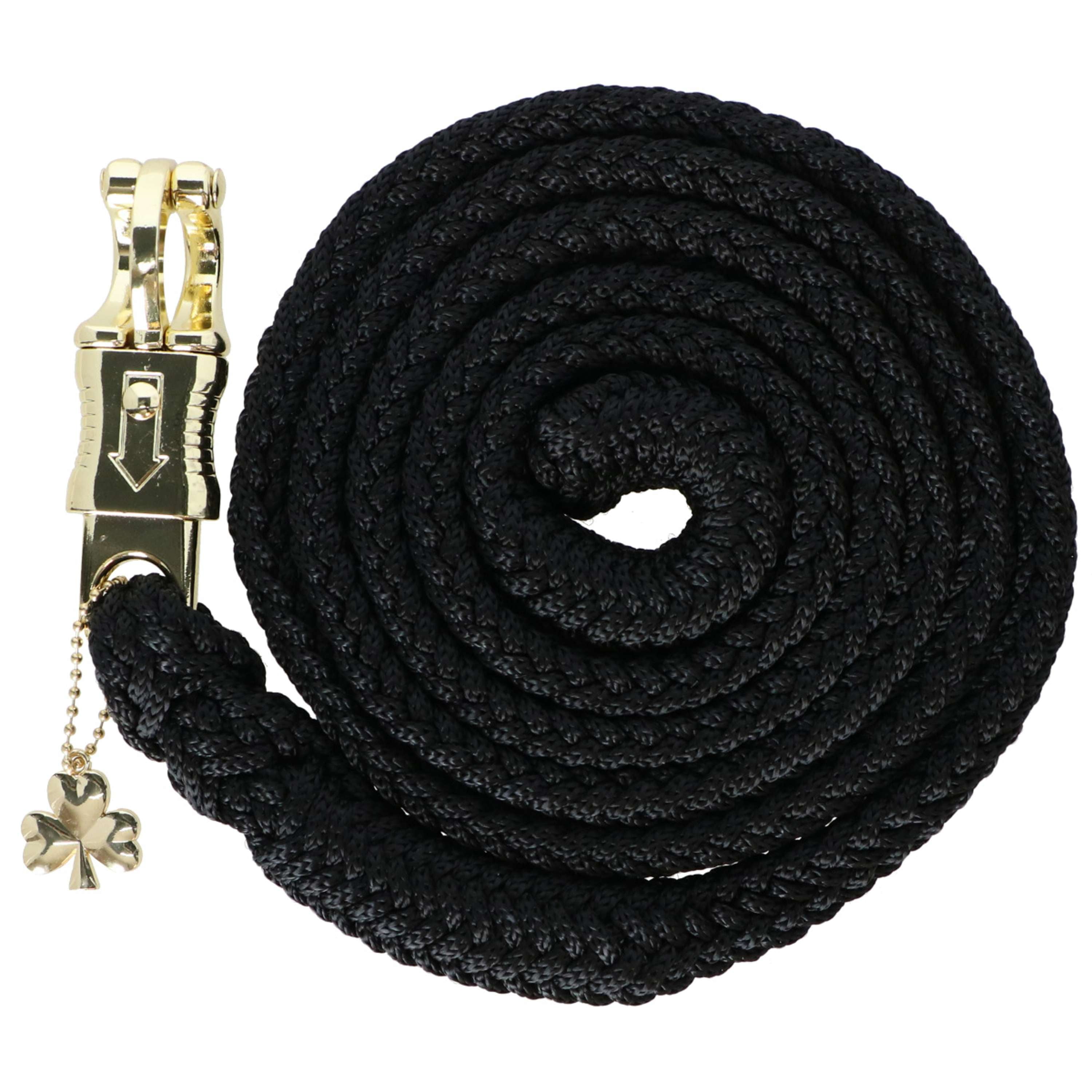 Bucas Halstertouw Comfort met Paniekhaak Zwart/Zwart