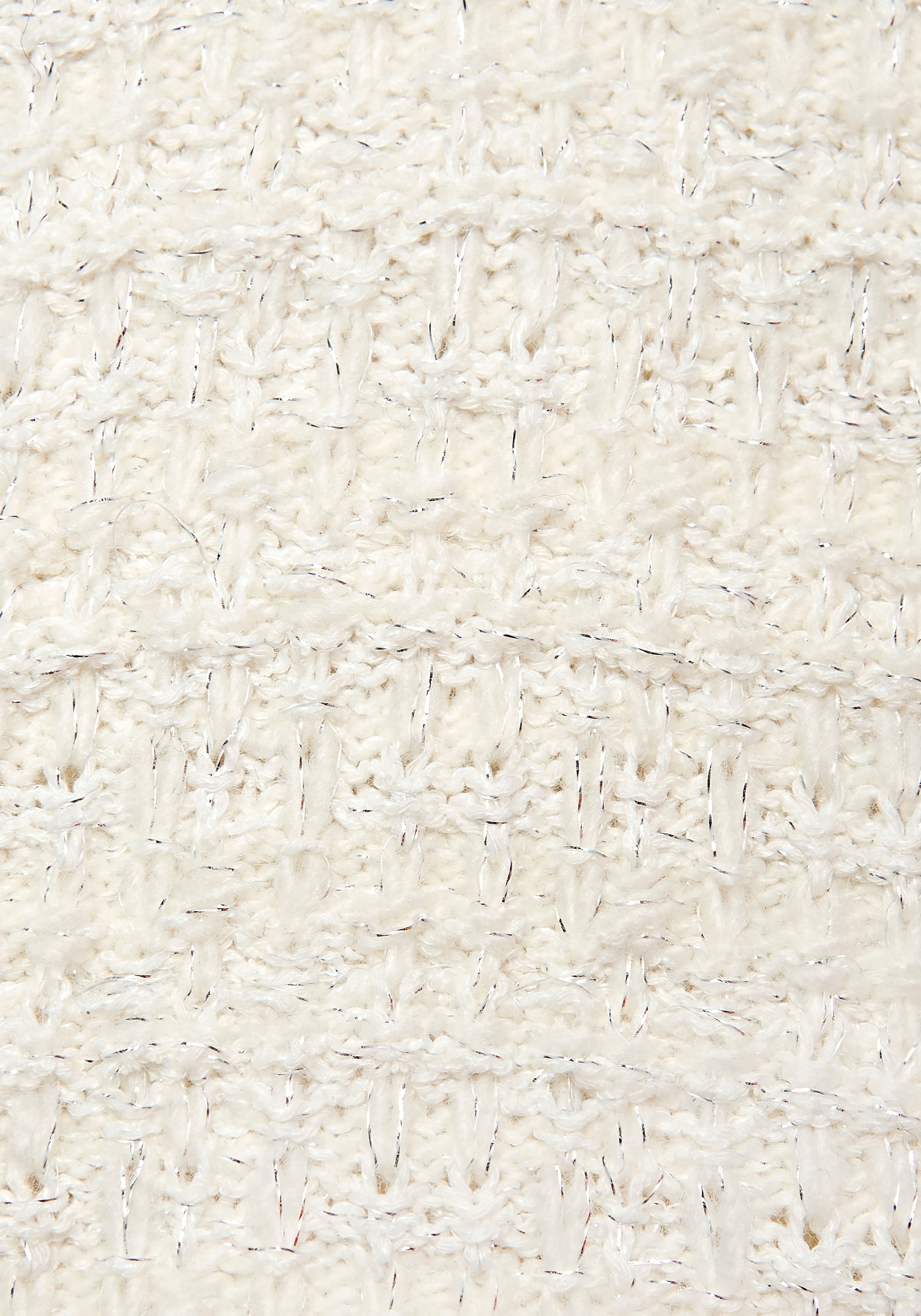 LASCANA Strickjacke , mit dezentem Lurexgarn, Kontrastbündchen, casual-chic, elegant