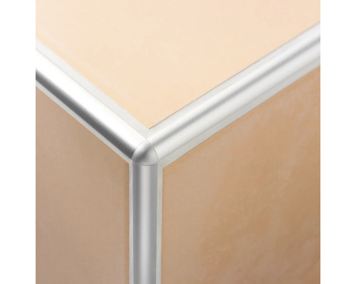 Dural Durondell DRAE 110-Y buitenhoek, zilver geanodiseerd aluminium, 2 stuks
