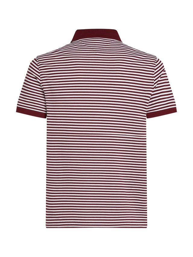 Tommy Hilfiger Poloshirt »1985 SLIM POLO mit Piqué-Struktur und Stickerei«, meliert, casual, slim fit, Baumwollmix, Polokragen