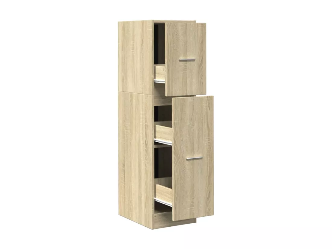 Armoire d'apothicaire chêne sonoma 30x41x118 cm bois ingénierie