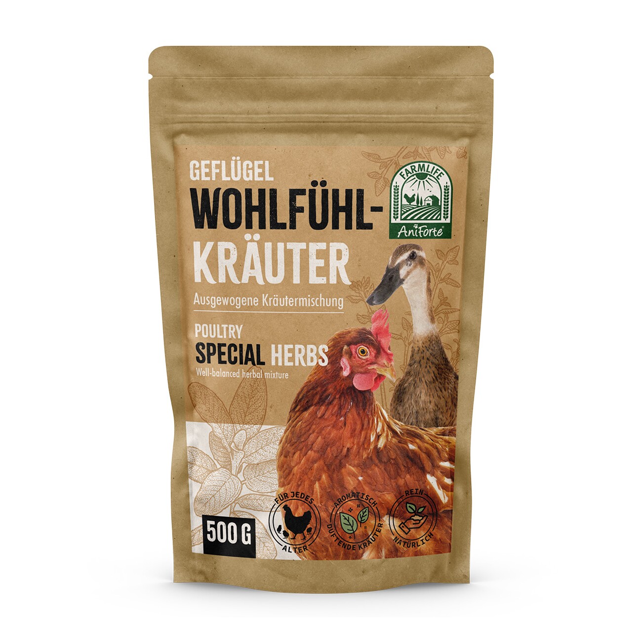 AniForte Hühner Wohlfühlkräuter 0,5kg
