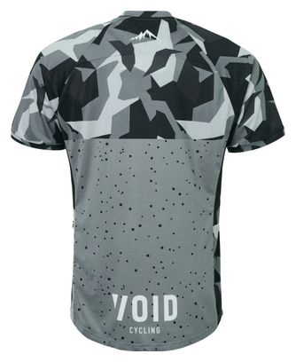 Maillot VTT Manches Courtes Void x Uswe Rock Gris/Noir