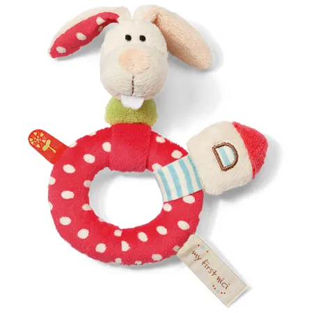 NICI My First NICI Hase Greifring mit Rassel