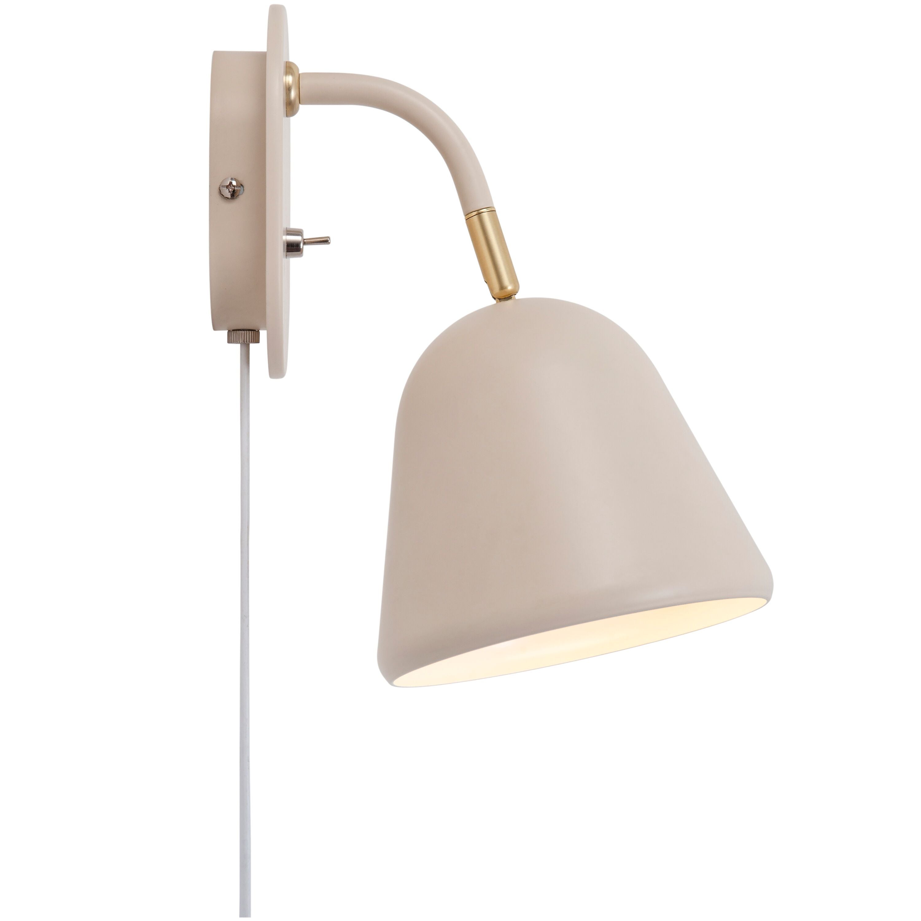 Nordlux FLEUR Wand- / Deckenleuchte - Beige / T: 21.2 cm x H: 26.4 cm