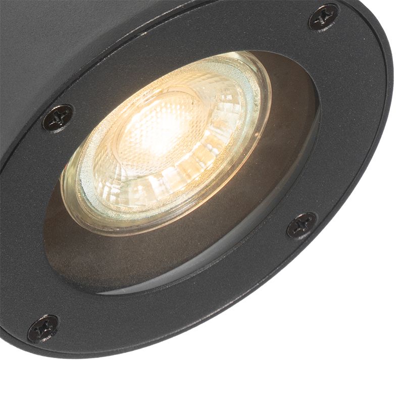 Moderne buiten wandlamp zwart IP44 verstelbaar - Ciara