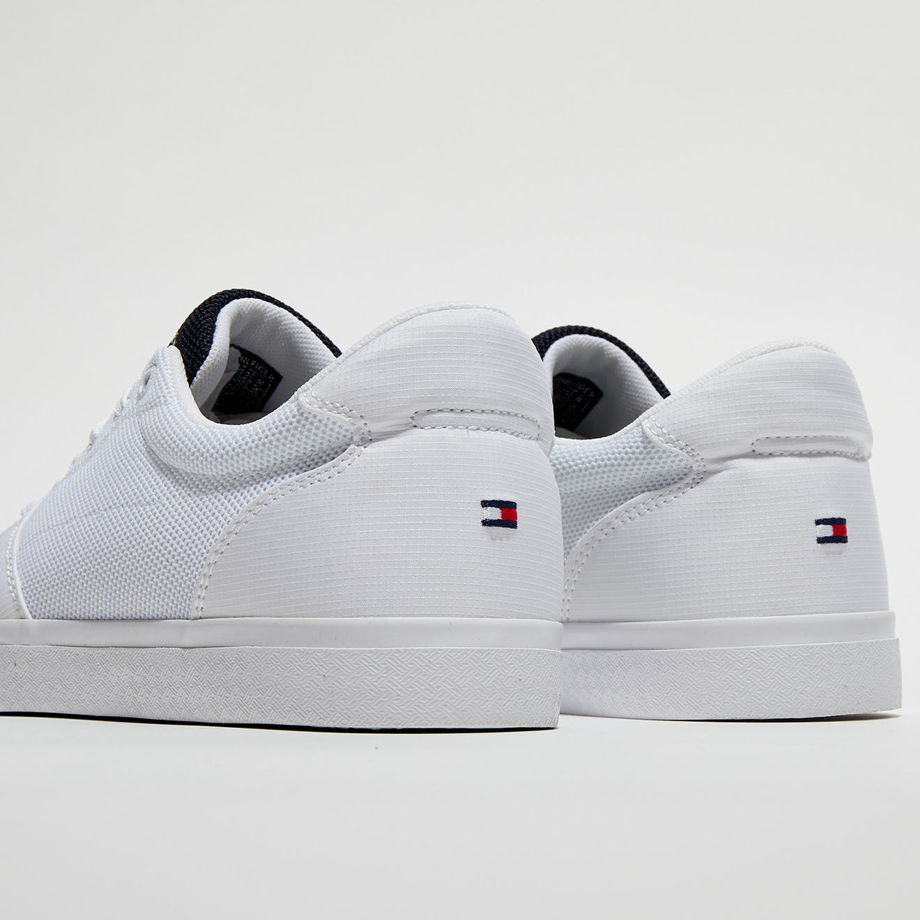 Tommy Hilfiger Baskets en Cuir & Mesh Core Mix Vulc blanches