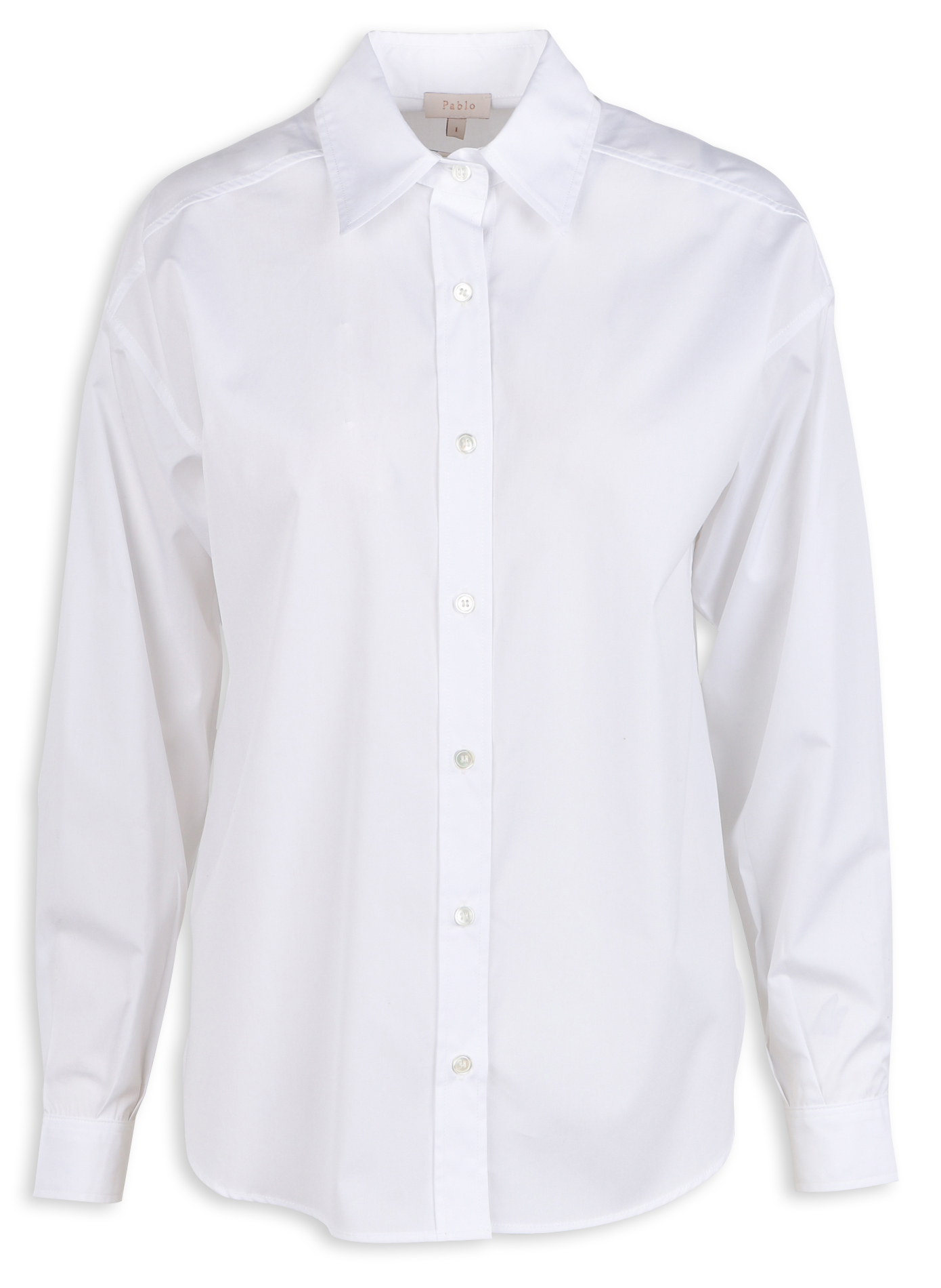 ANNABELLE - Chemise col classique en coton | Blanc