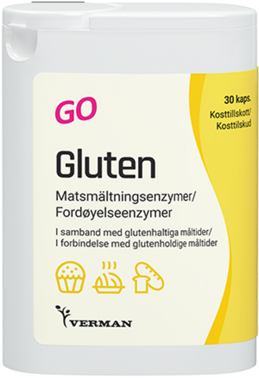 Gluten GO 30 kapsler