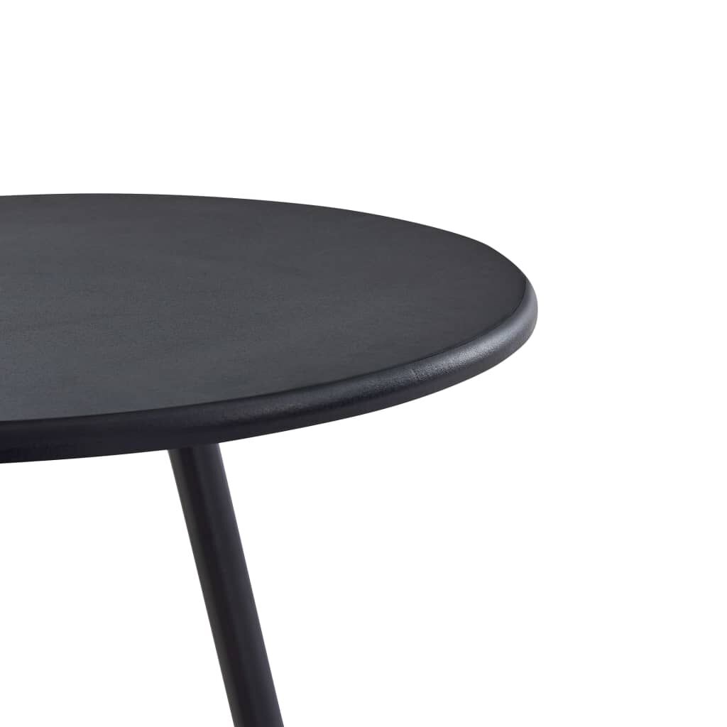 vidaXL 3-delige barset kunststof zwart