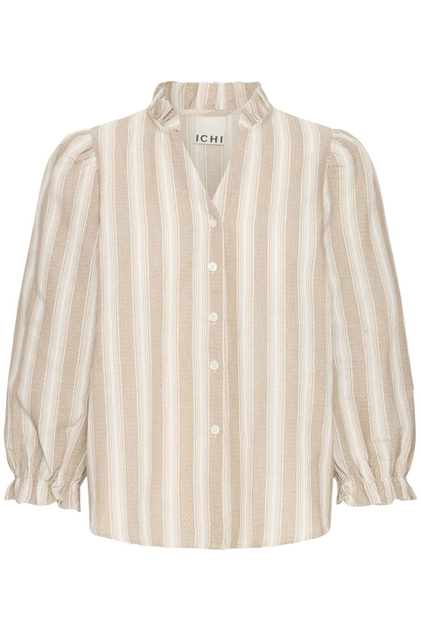 Ichi beige dames blouse
