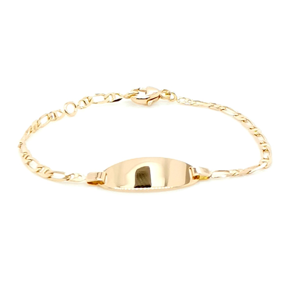 Bracelet identité bébé Brillaxis or jaune 18 carats