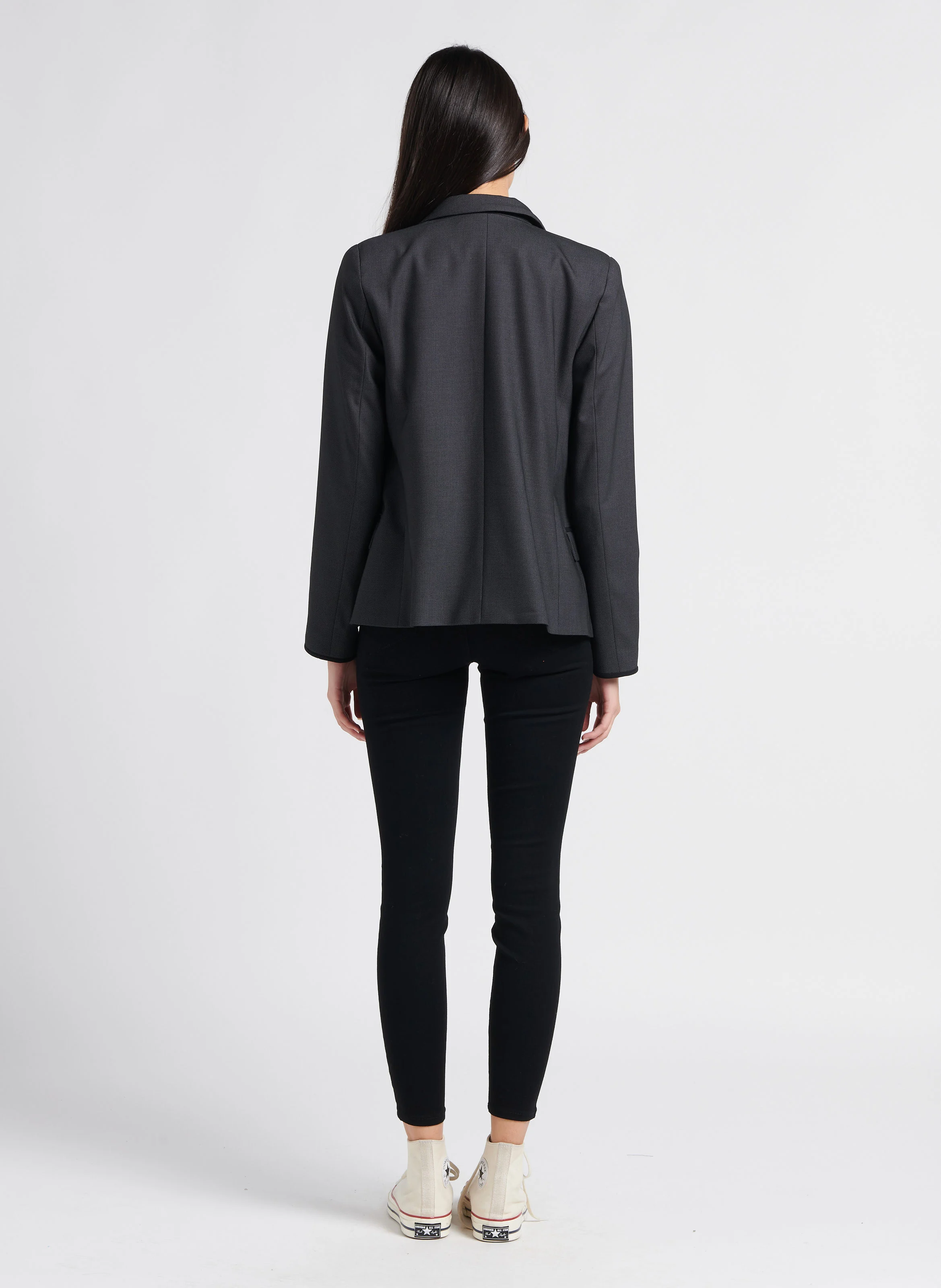 Jean slim taille haute | Noir