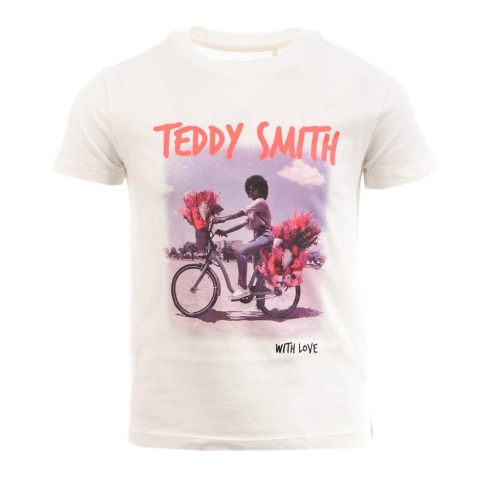 Teddy Smith T-shirt Blanc Fille Teddy Smith flow