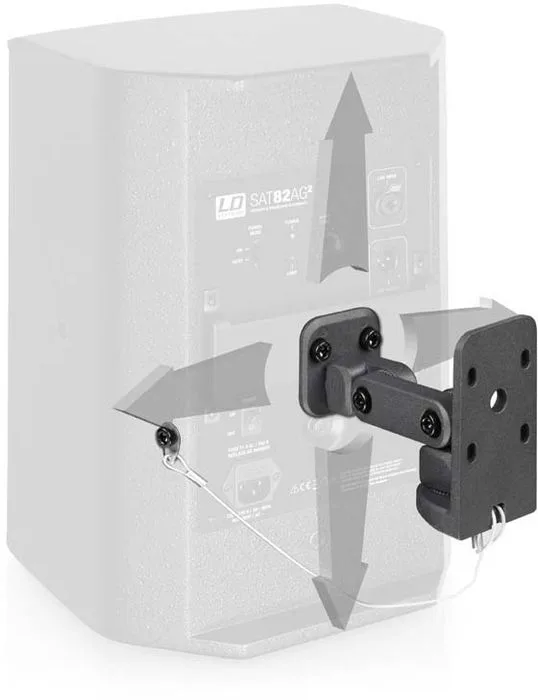 LD Systems Sat WMB 10 Blanc (la pièce) Supports pour enceintes