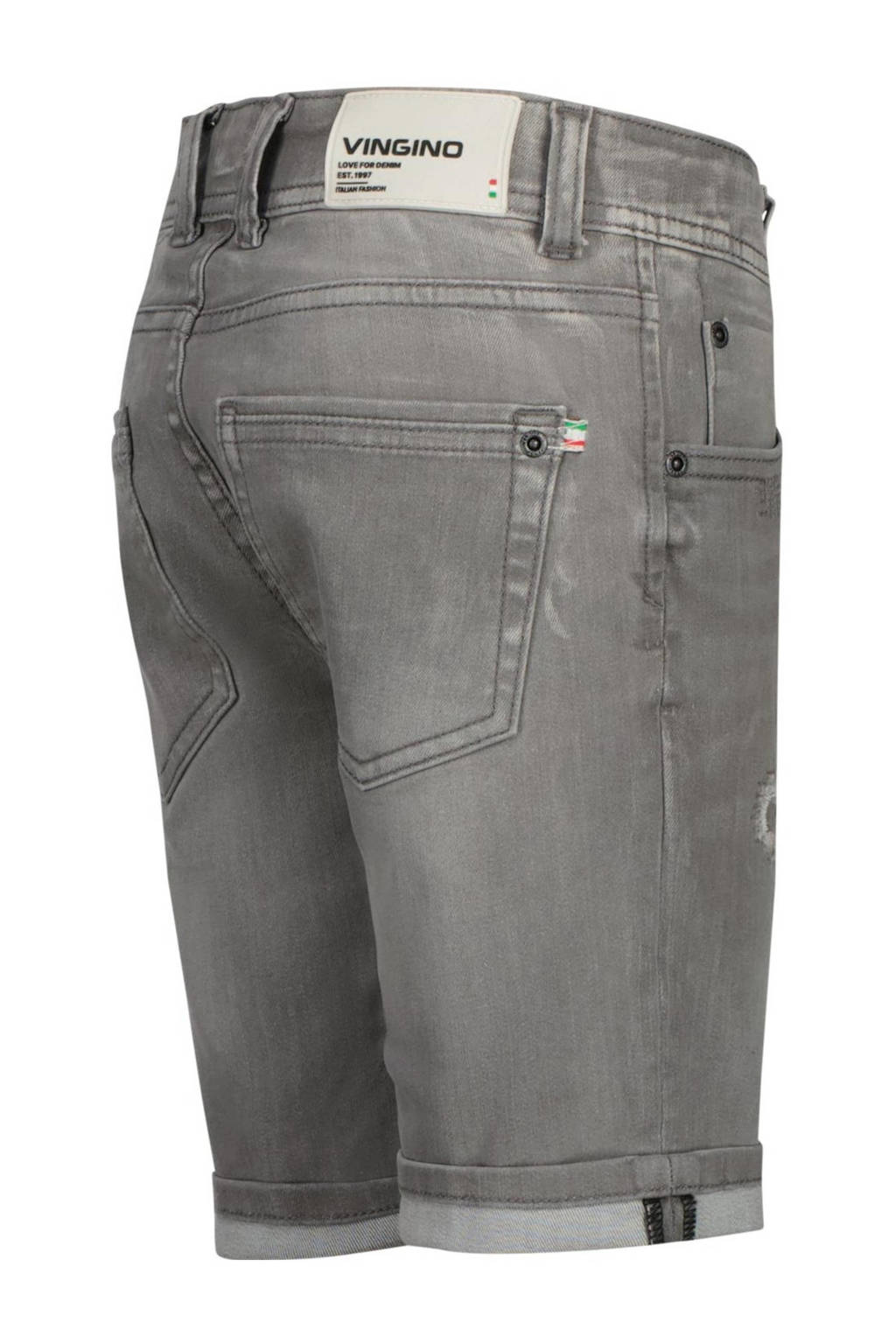 Vingino denim short Curzio Damage light grey
