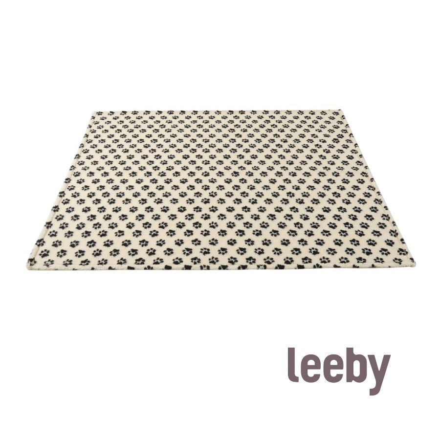 Manta de lã Leeby com estampa de pata para cães