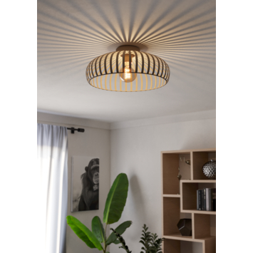 Eglo plafondlamp Mogano-3 Ø 40 cm zand
