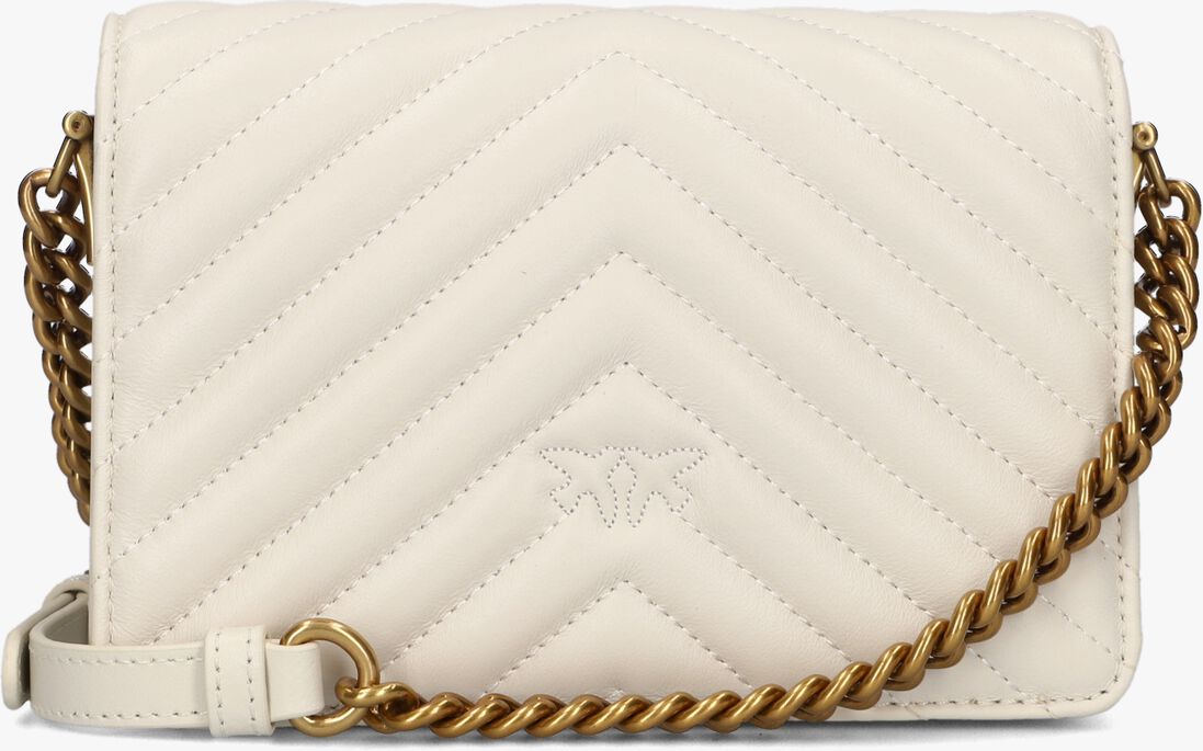 PINKO witte pinko schoudertas love click mini sheep