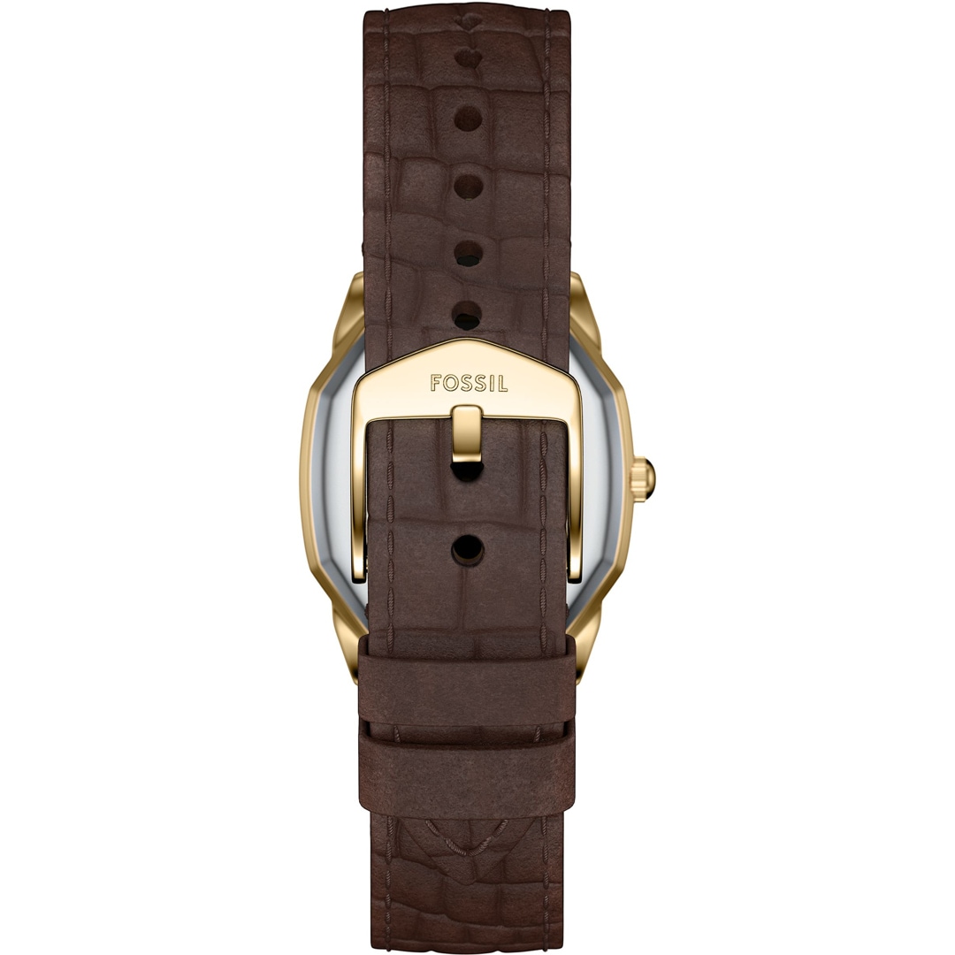 Fossil Harlow Leder Braun Goldig / Beige