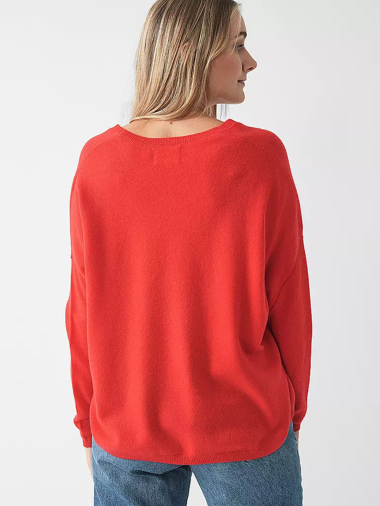 LES TRICOTS DE LEA Kaschmirpullover MONJAKOE rot