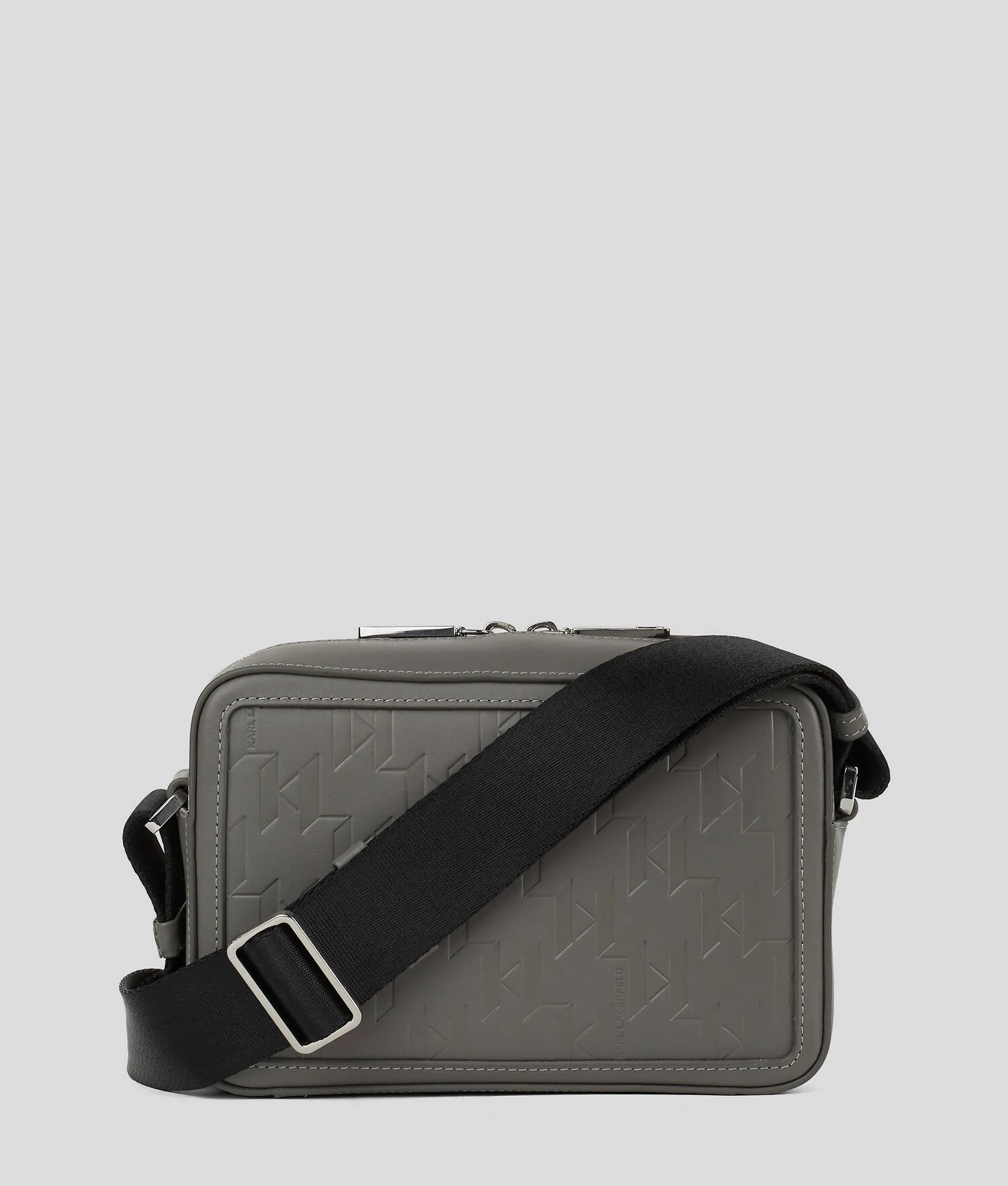SAC CAMÉRA K/LOOM EN CUIR - Gris