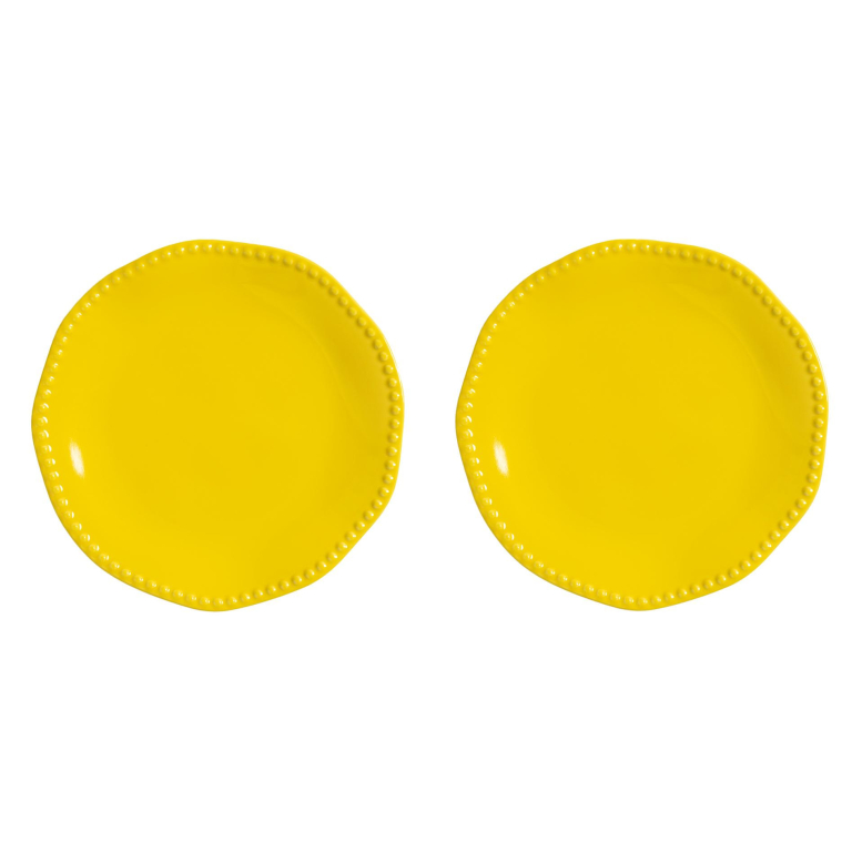 &klevering Perle dinerbord Ø27 geel
