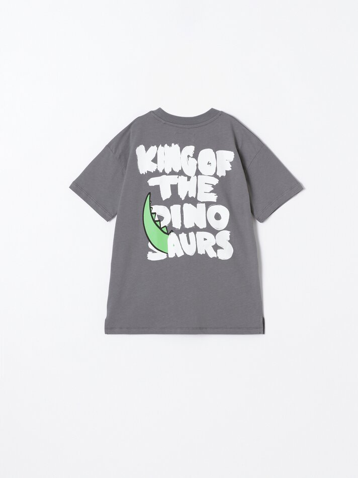 Camiseta estampada - Cinza escuro