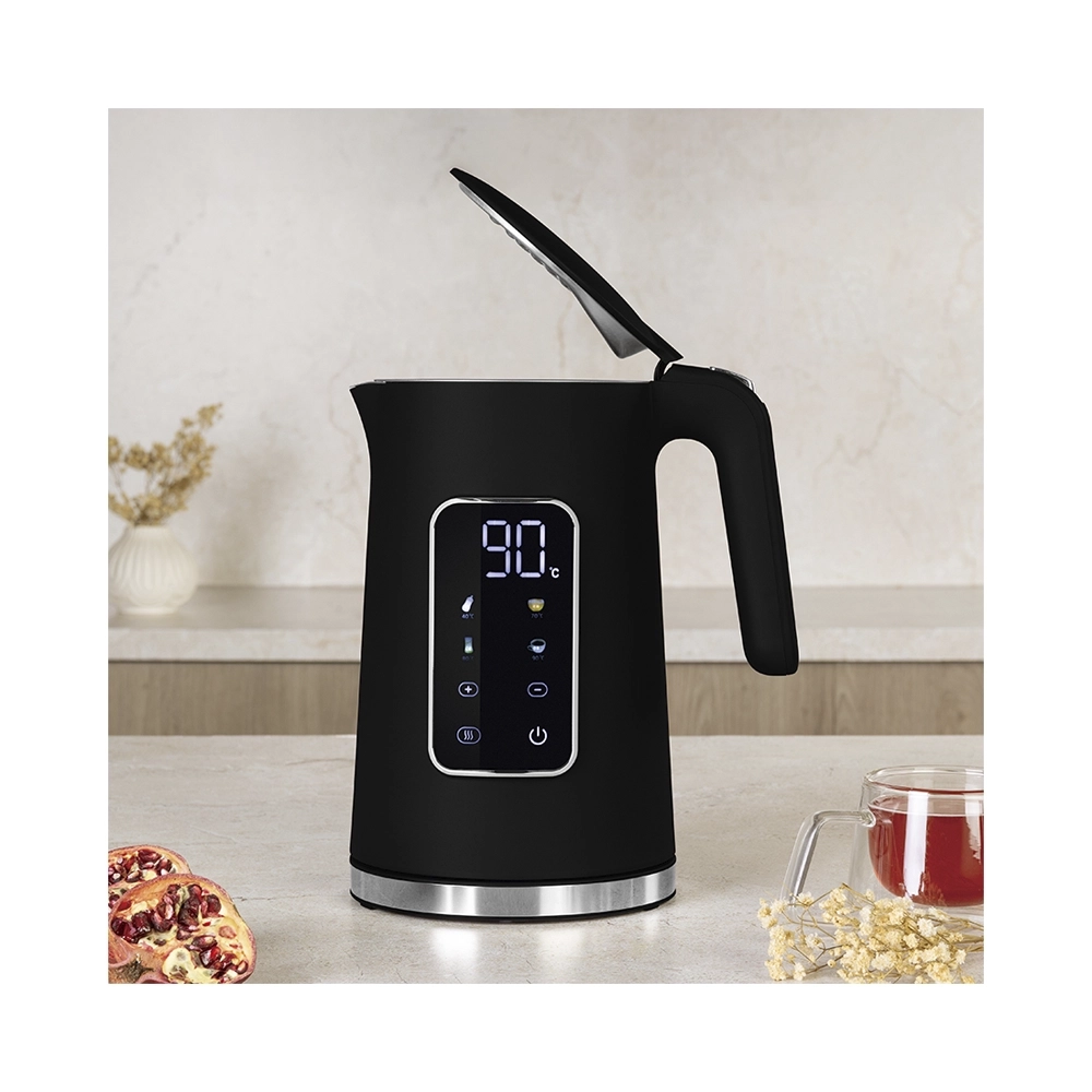 Berlinger Haus Wasserkocher 1.7 Liter mit Digitalanzeige Black Vantage Collection