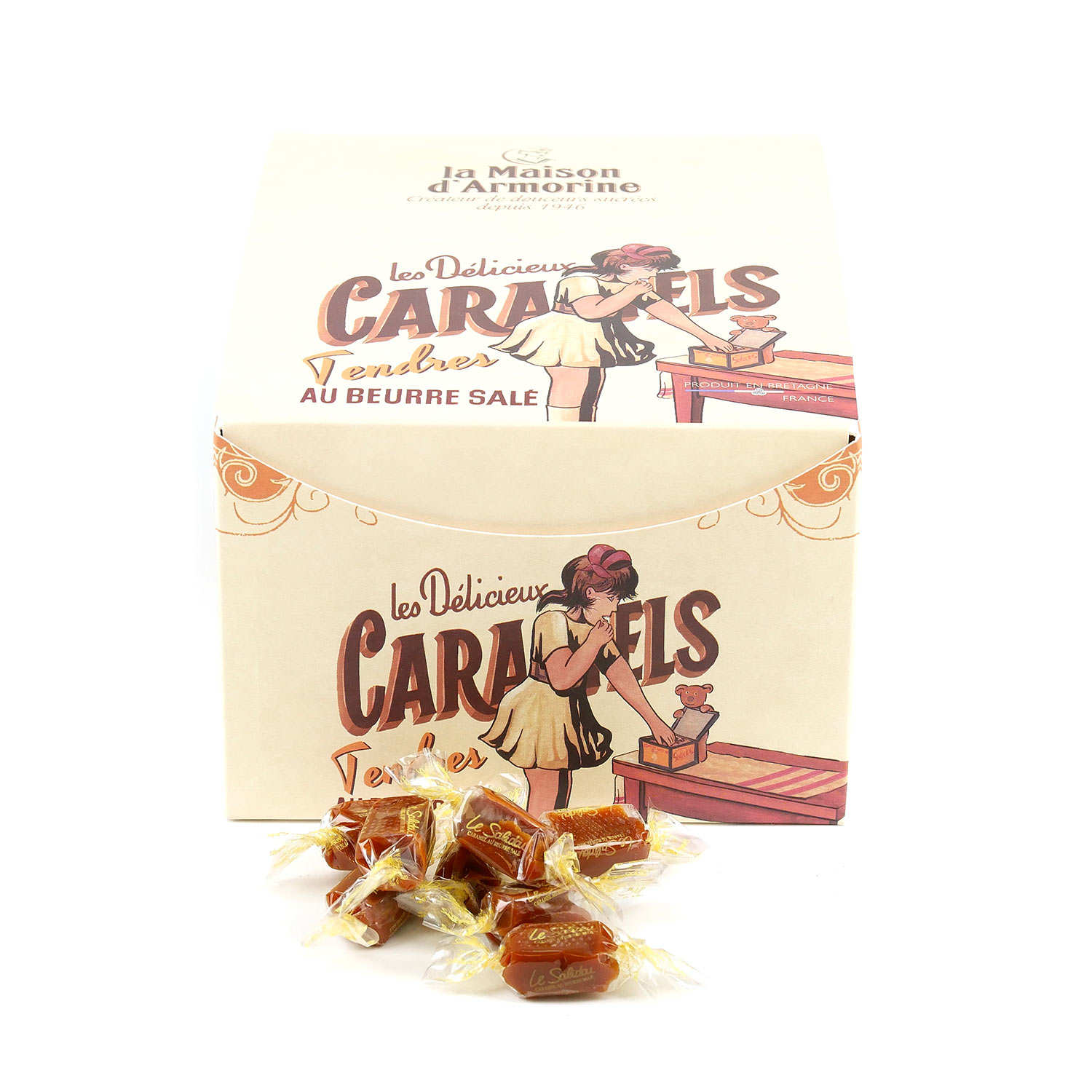 Caramels tendres au beurre salé - Boite distributrice collector