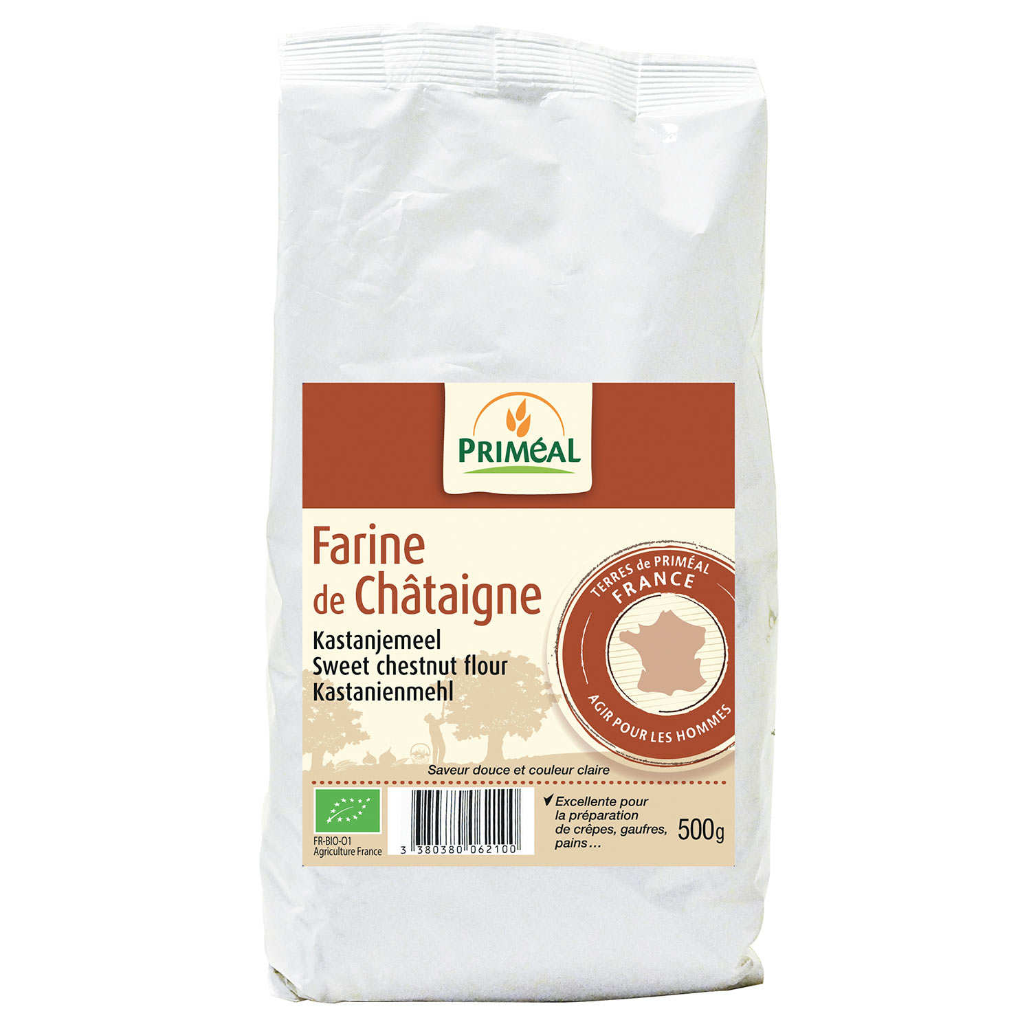 Farine de châtaigne bio