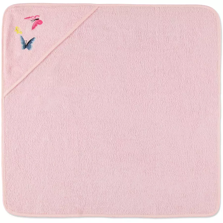 HÜTTE & CO Kapuzenbadetuch Schmetterling 75 x 75 cm
