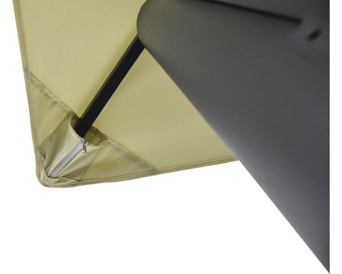 Plug-in partytent 3x4x2,7 m polyester beige