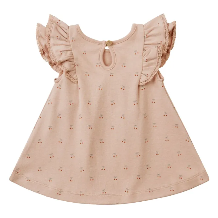 Quincy Mae Robe et Bloomer Cerises | Rose poudré