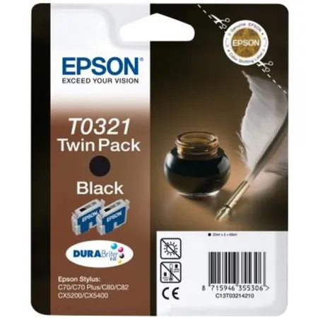 Epson Original Druckerpatrone Twin Pack T0321 schwarz