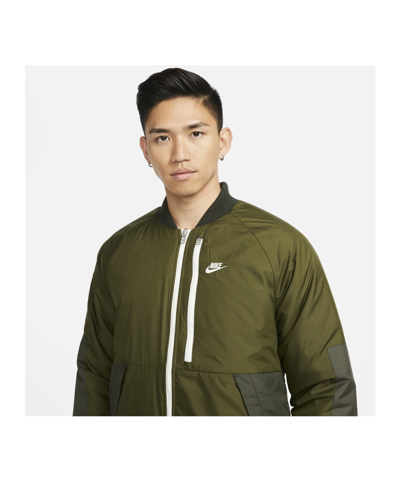 Nike Therma-FIT Legacy Bomber Jacke Grün F326