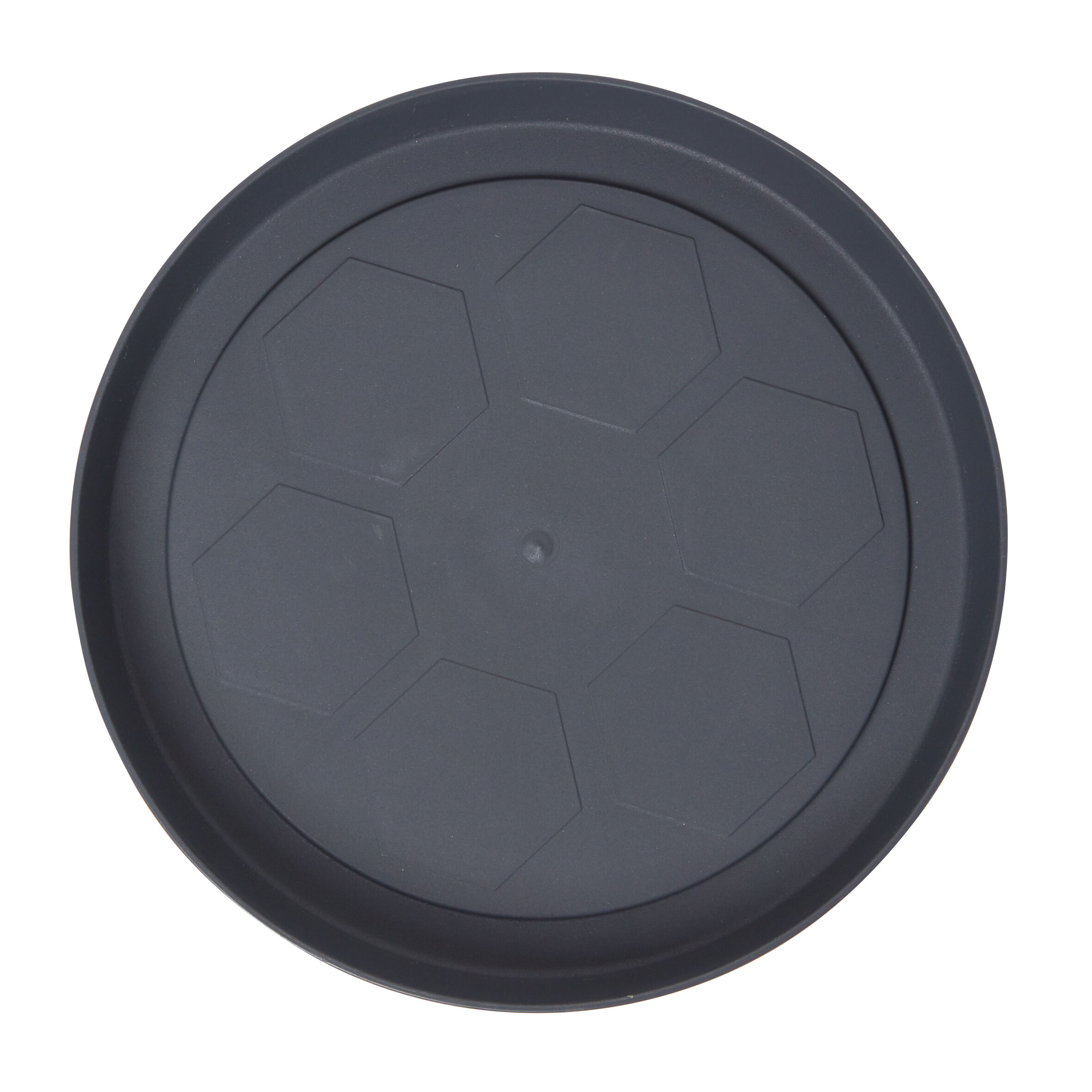 Soucoupe plastique pour pot rond 10 L gris anthracite