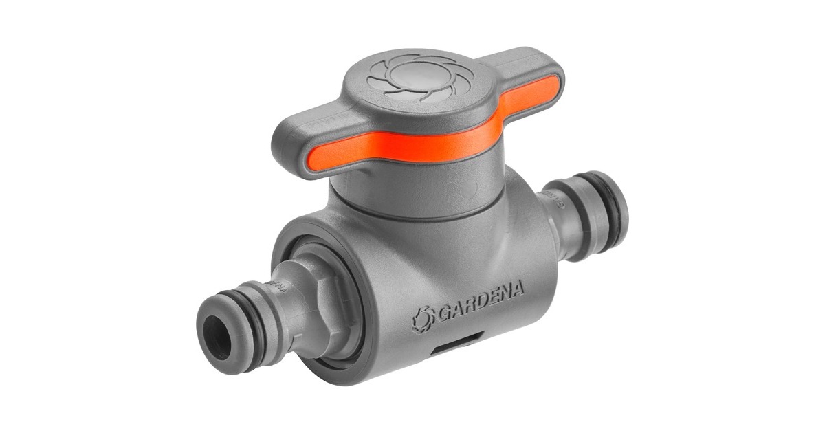 GARDENAKoppeling met reguleerventiel  (Grijs/oranje)