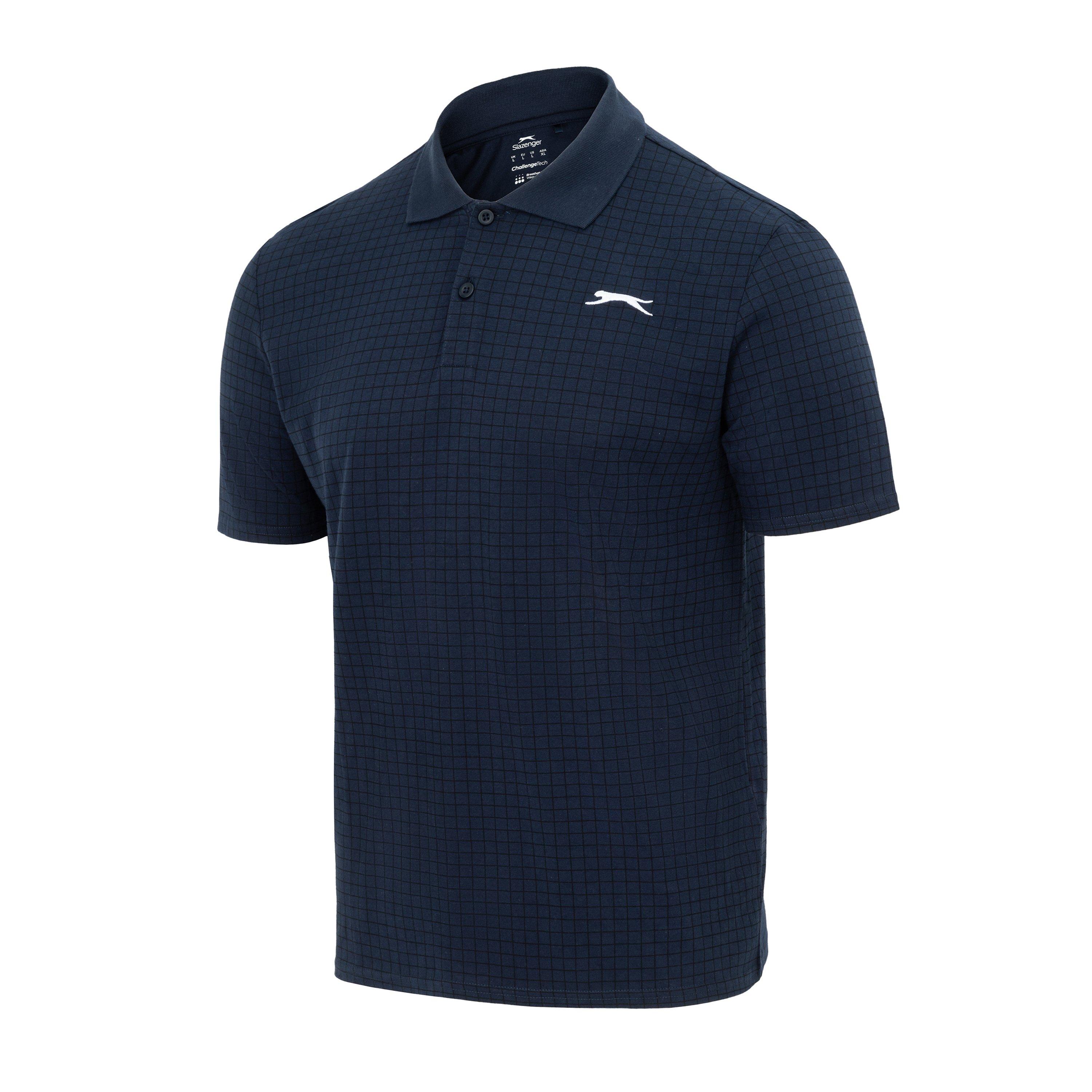 Slazenger Check Golf Polo Mens