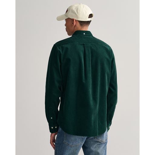 GANT Langærmet Fløjlsskjorte, Tartan Green, L
